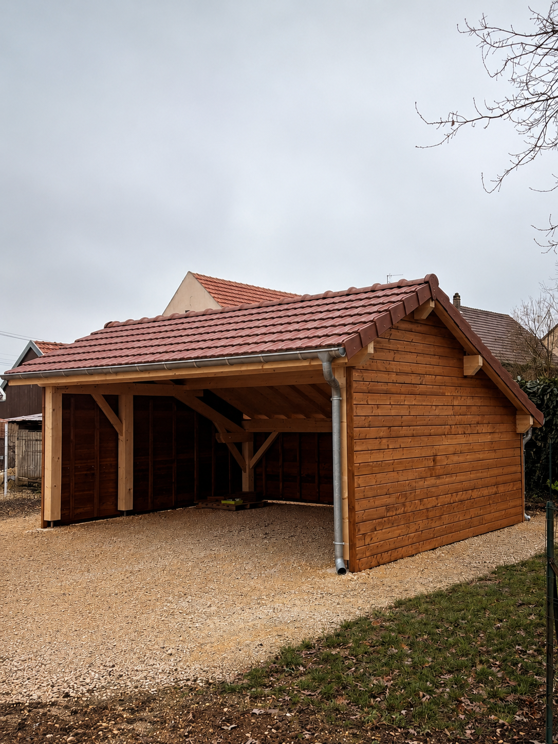 Carport en bois réalisé à venir